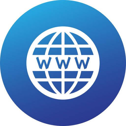 Circle, gradient, high quality, social, social media, website, www icon